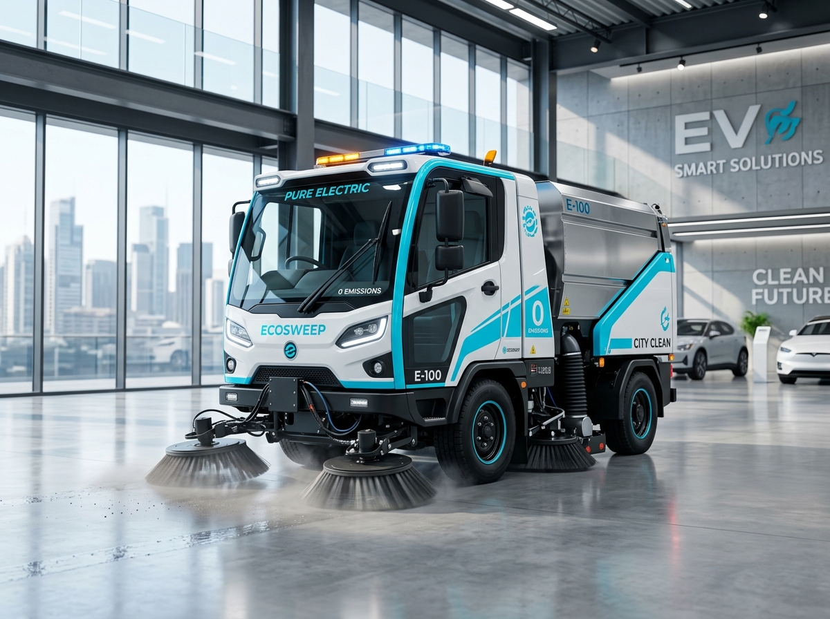 CLW Pure Electric 281kWh Street Sweeper & Vacuum Truck