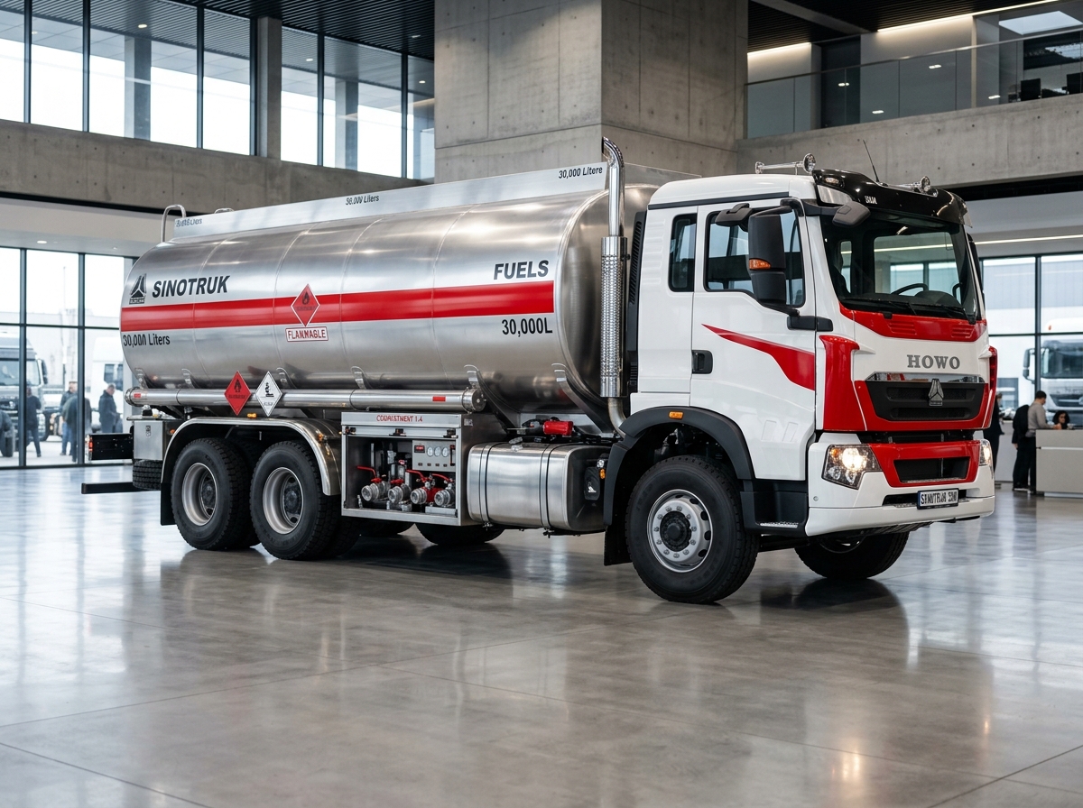 CLW HOWO 30,000L Multi-Compartment Fuel Tanker Truck