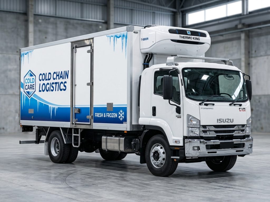 CLW ISUZU 10-Ton Heavy Refrigerated Freezer Box Truck